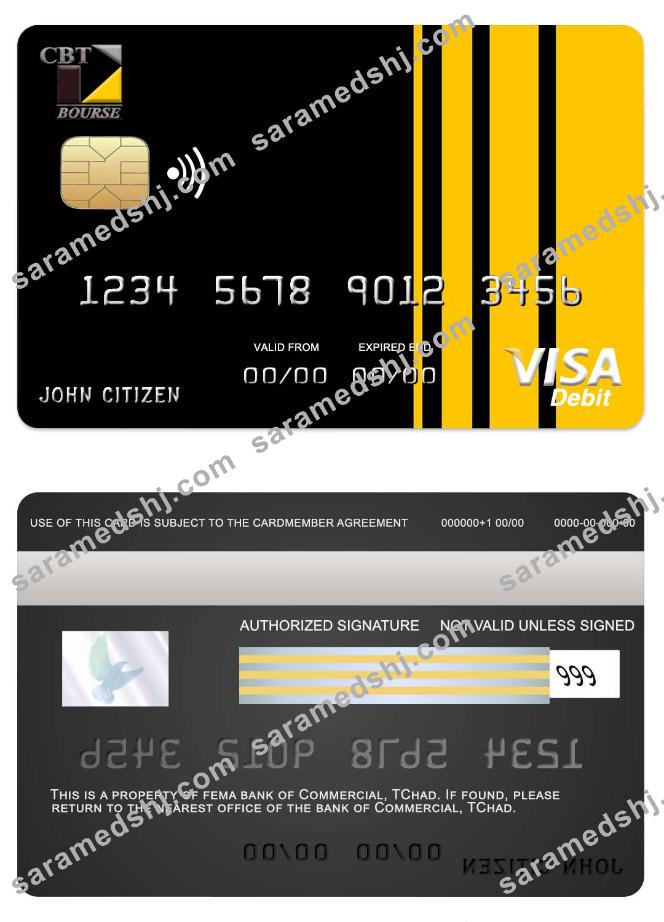 Chad  Commercial bank TChad visa card
